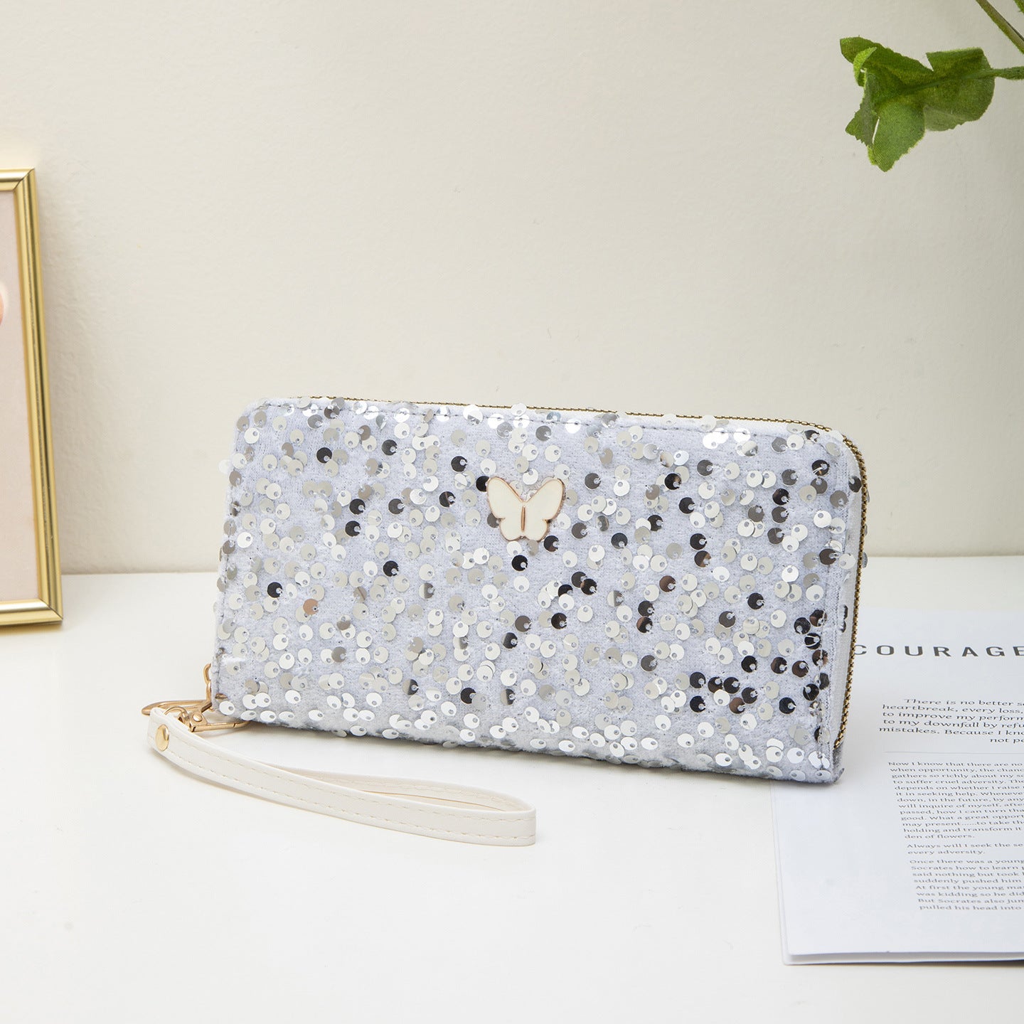 Wholesale Sequined Hand-held Coin Purse Phone Bag Coin Bag
